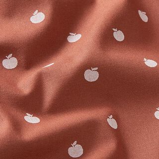 Katoenpopeline Kleine appels – kreeft, 