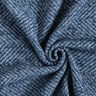 Mantelstof wolmix zigzag – marineblauw,  thumbnail number 3