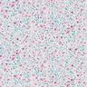 Katoenen stof Popeline delicate bloemen – pepermunt/pastelviolet,  thumbnail number 1