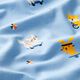 Katoenjersey sportieve dieren | PETIT CITRON – lichtblauw,  thumbnail number 2