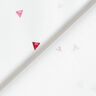 GOTS Katoenpopeline skribbel-look driehoeken | Tula – wit,  thumbnail number 4