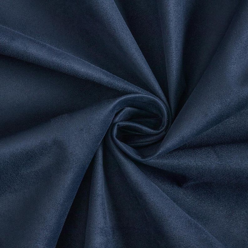 Bekledingsstof Nubuck-imitatie – nachtblauw,  image number 1