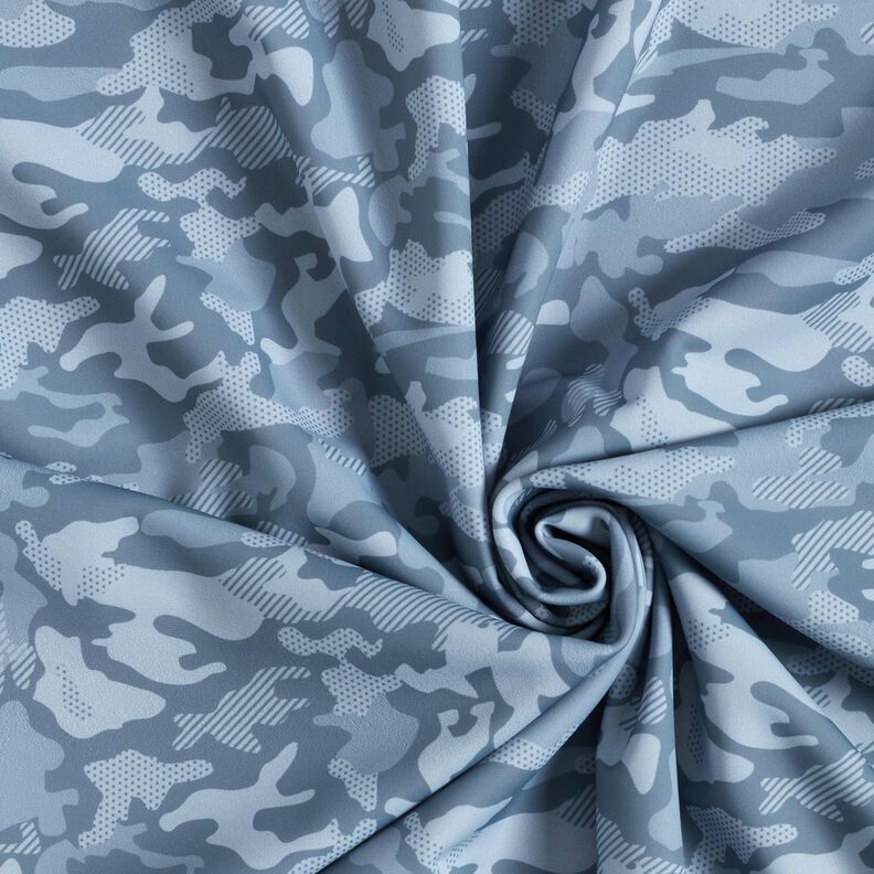Sportieve en functionele jersey-camouflage – blauwgrijs, image number 3