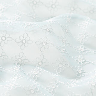 Softmesh bloemenborduursel – lichtblauw, 