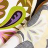 Viscosestof Retrobloemen – olijf/lila,  thumbnail number 4