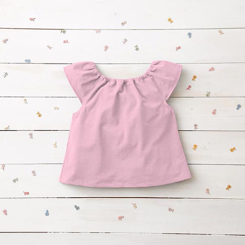 Baumwolljersey Medium Uni – roze,  image number 7