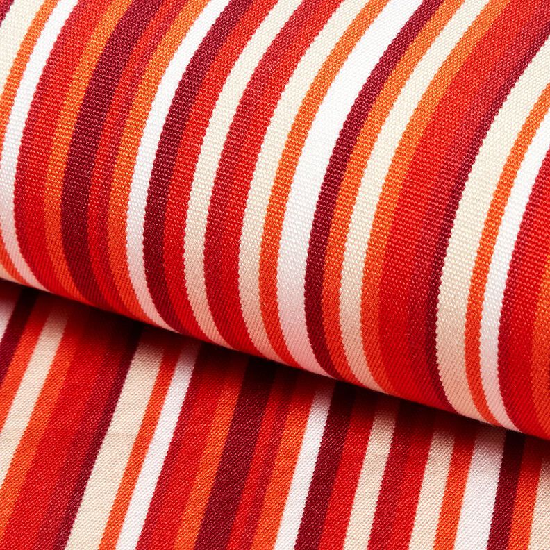 Outdoor Ligstoel stof Lengtestrepen 44 cm – donkerrood/oranje,  image number 5
