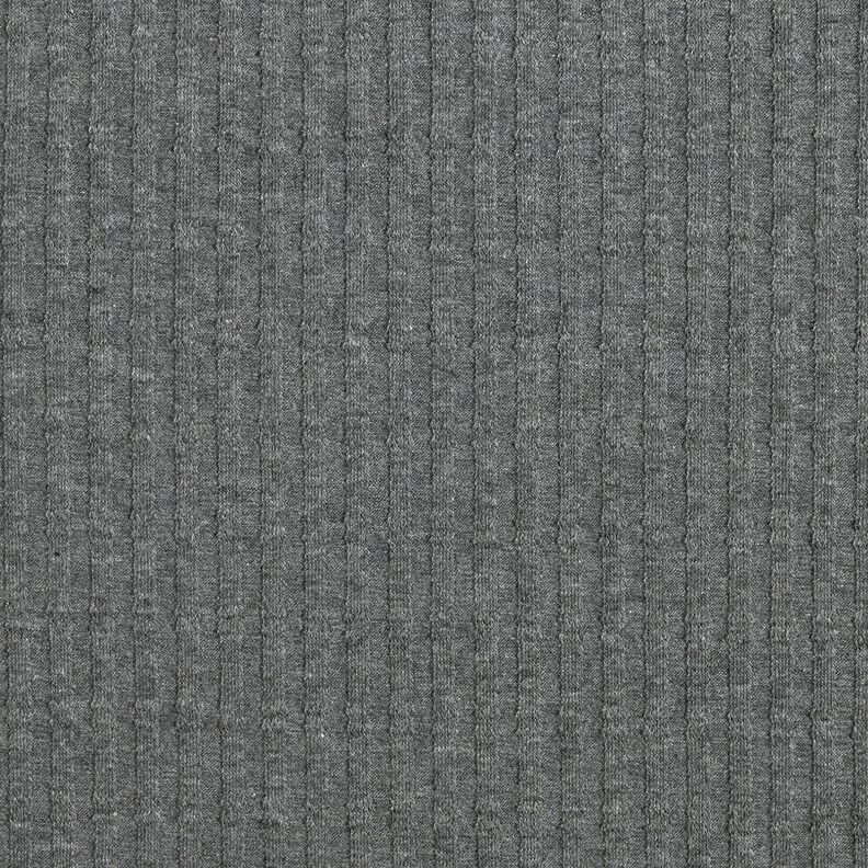Ribjersey Enkelvoudig breipatroon – donkergrijs,  image number 1