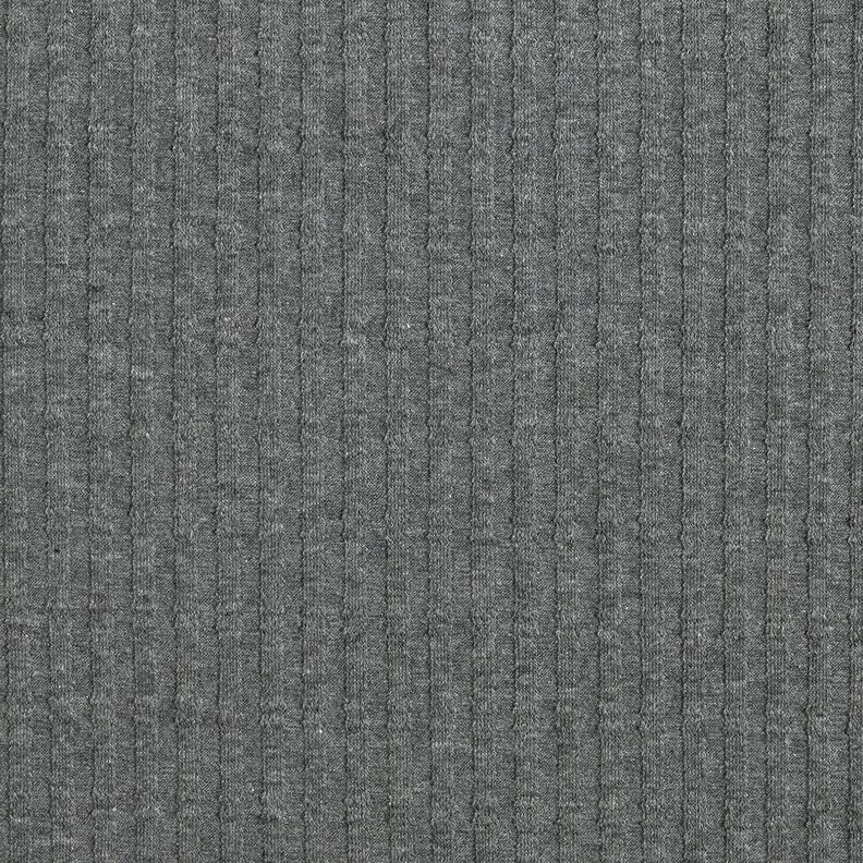 Ribjersey Enkelvoudig breipatroon – donkergrijs,  image number 1