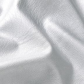 Stretch Imitatieleer Metallic – zilvergrijs, 