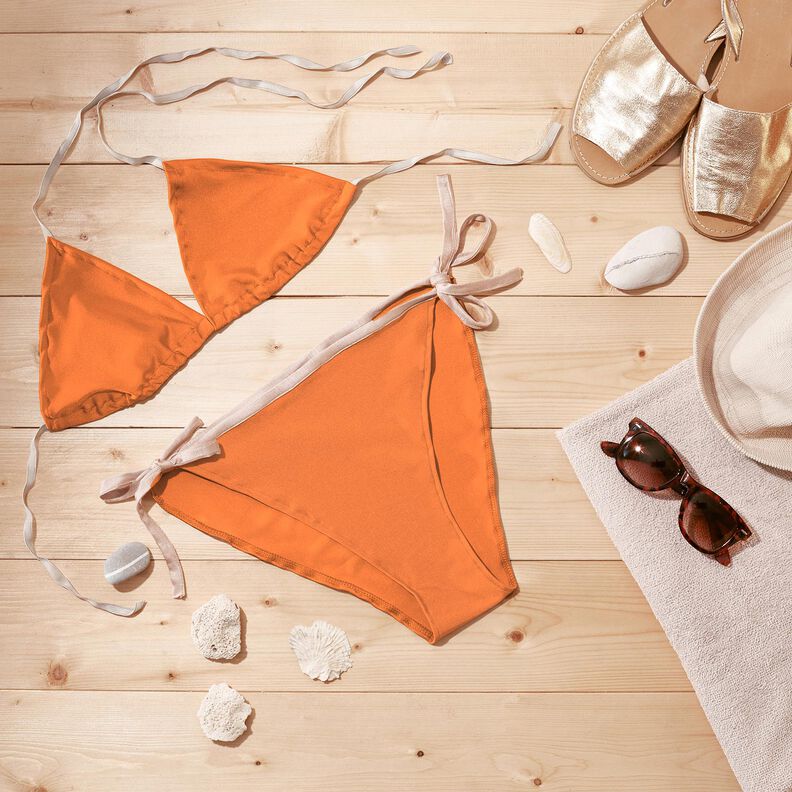 Badpakstof SPF 50 – neon oranje,  image number 6