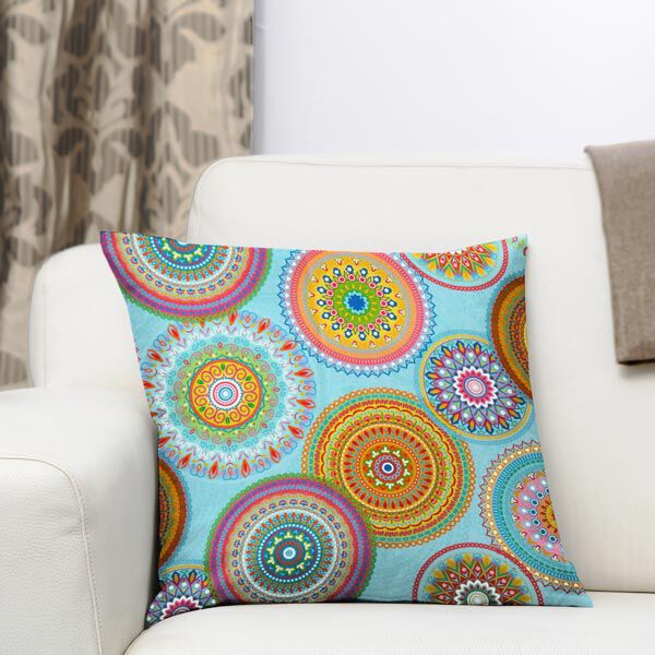 Outdoorstof Canvas Mandalas – turkoois,  image number 8