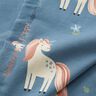Katoenjersey lieve glittereenhoorns – blauwgrijs,  thumbnail number 3