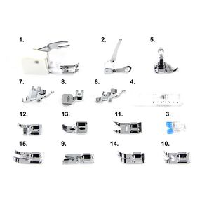 Naaivoetassortiment 15-delig, 