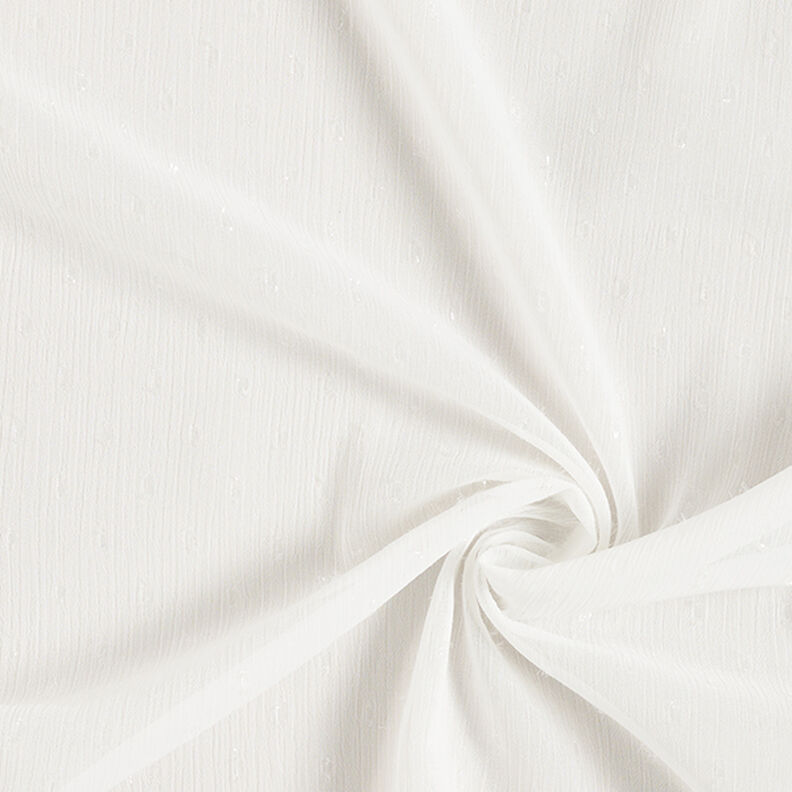 Chiffon stippen glitter – wit, image number 3