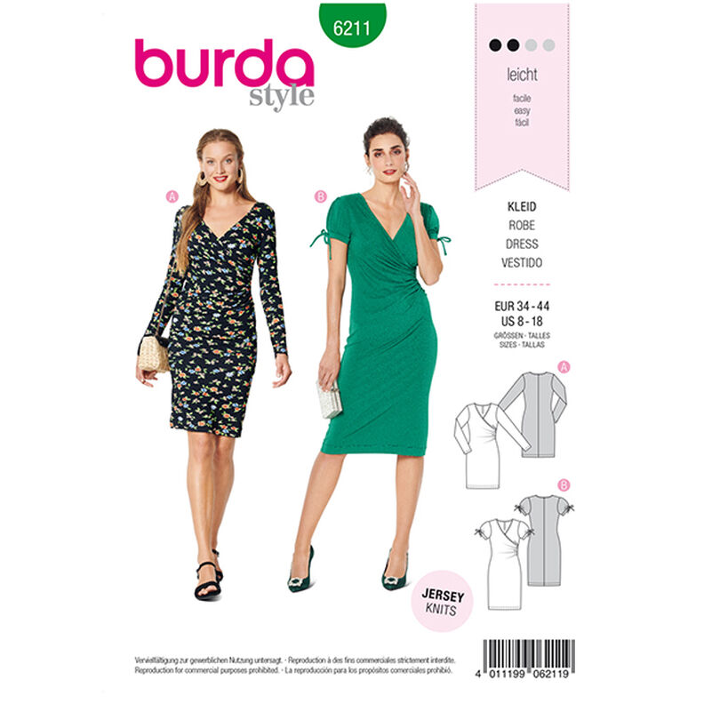 Jurk, Burda 6211 | 34 - 44, image number 1