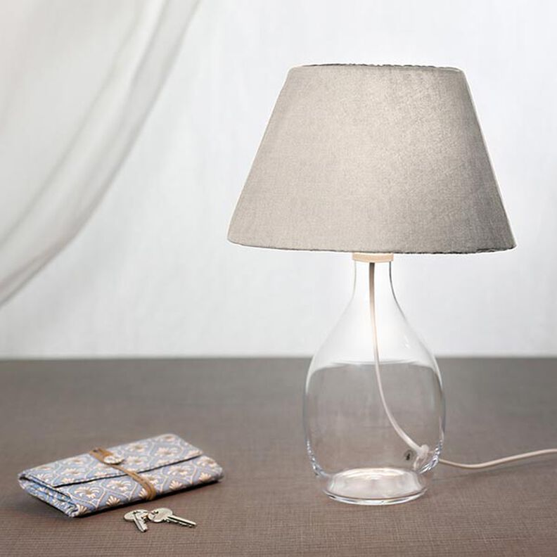 Ramie Linnen stof stone washed, zware kwaliteit – lichtbeige,  image number 7
