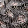 Chiffon met satijn en metallic strepen bloemen – zwart/wit,  thumbnail number 2