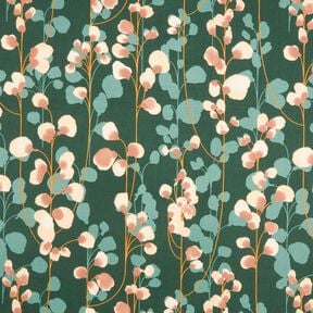 Katoensatijn Klimplanten &ndash; donkergroen/zand, 