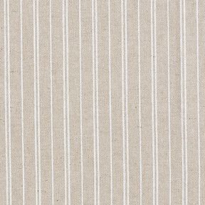 Decostof Half panama fijne strepen – natuur/wit, 