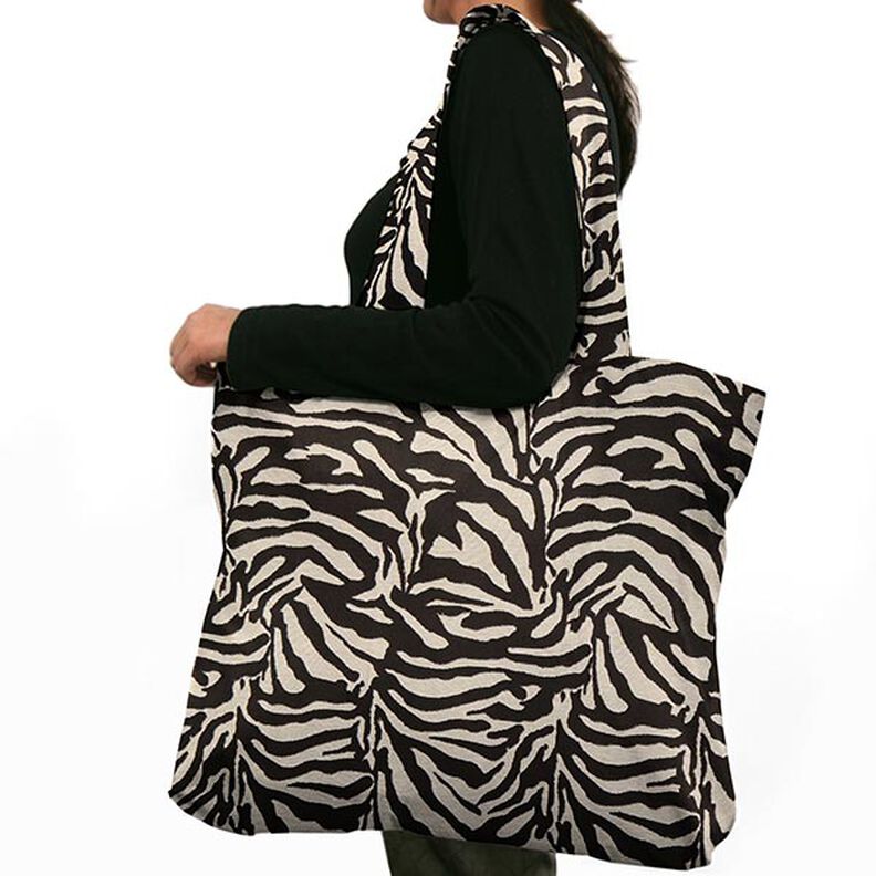 Jacquard gobelin zebra – zwart/wit,  image number 6