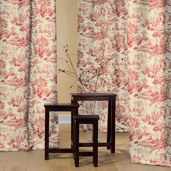 Toile de Jouy – karmijnrood,  image number 4