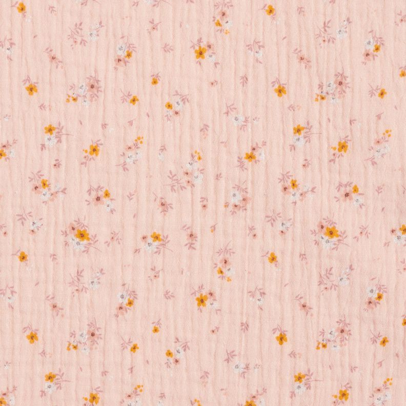 Mousseline/dubbel gehaakte stoffen romantische bloemen – roos,  image number 1