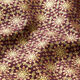 Katoenen stof Popeline oosterse sterren – aubergine/goud,  thumbnail number 2