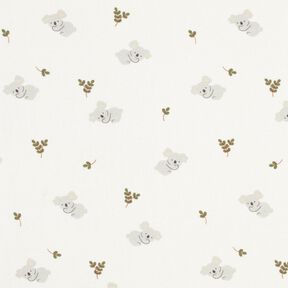 Katoenjersey vermoeide koala's – ecru, 