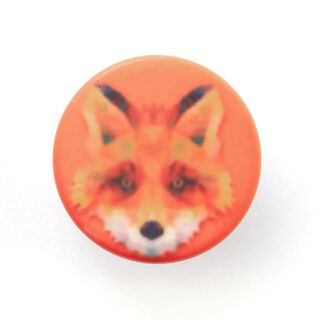 Knoop met oogje vos [  Ø15 mm ] – oranje, 