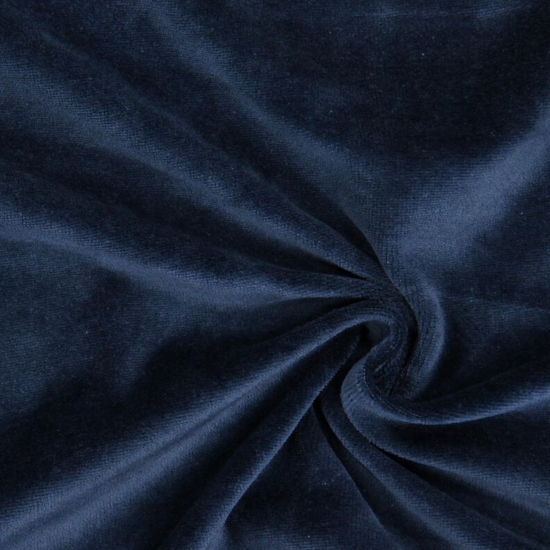 Nicki stof effen – marineblauw,  image number 1