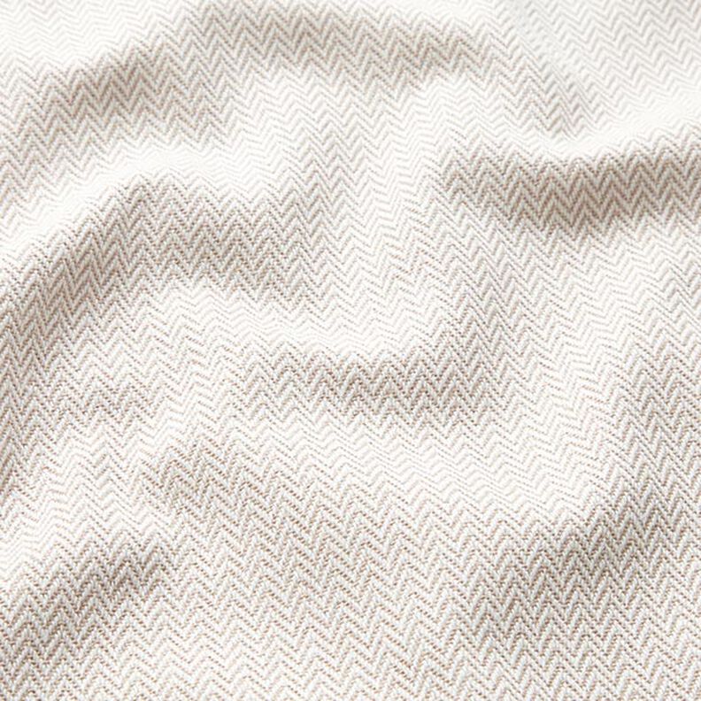 Decostof Jacquard Subtiele chevron – donkerbeige,  image number 2