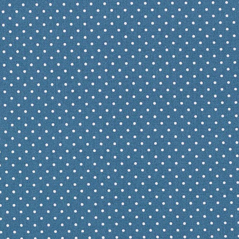 Gecoat katoen Kleine stippen – jeansblauw,  image number 1