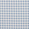 Katoenen stof gestructureerde ruiten – wit/lichtblauw,  thumbnail number 1