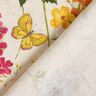 Decostof Half panama Weidebloemen – natuur/framboos,  thumbnail number 4