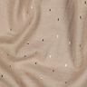 Mousseline/dubbel gehaakte stoffen Rechthoek Foliedruk | Poppy Fabrics – anemoon/goud metallic,  thumbnail number 2