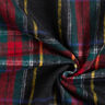 Mantelstof scheerwolmix Schotse ruit – zwart/rood,  thumbnail number 3