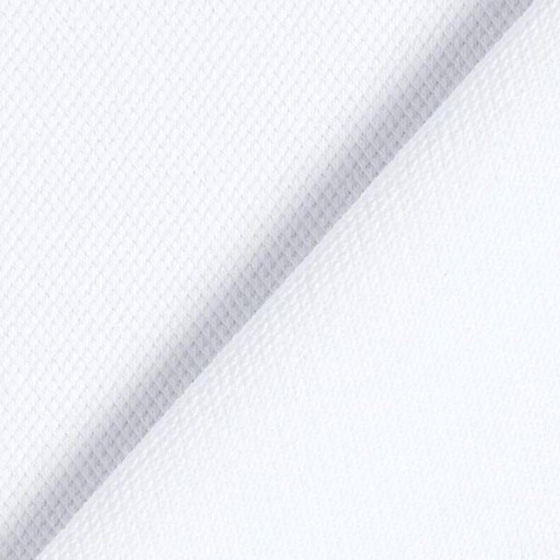 Katoenjersey Piqué fijn – wit,  image number 3
