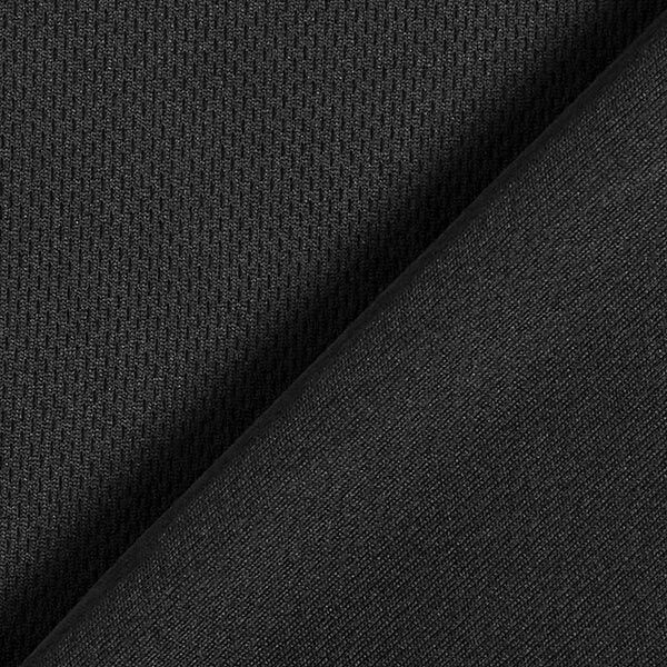 Lichtgewicht sport piqué jersey – zwart,  image number 3