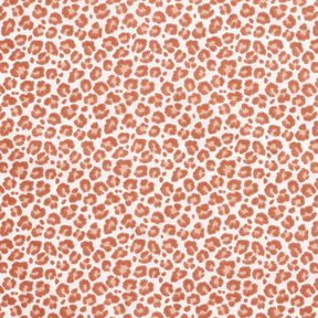 Katoenen stof Cretonne Luipaard klein – ivoor/koper,  Katoenen stof Cretonne Luipaard klein – ivoor/koper,