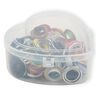 Ringetjes met schijfjes, in hartvormig doosje [14 mm] | Prym – rood,  thumbnail number 1