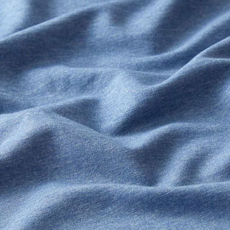 French Terry fijn melange – jeansblauw/grijs,  image number 2