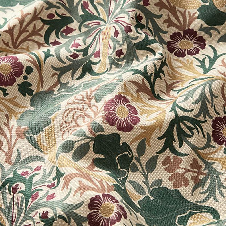 Decostof Half panama Artistieke bloemen – natuur,  image number 2