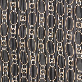 Chiffon glitter krijtstreep schakels – zwart/wit, 