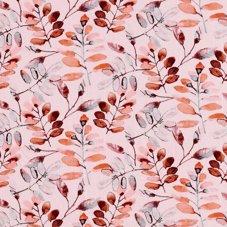 Viscose-linnen-mix eucalyptus – roze,  image number 1