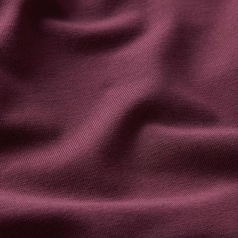 GOTS Katoenjersey | Tula – aubergine,  image number 2