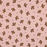 GOTS Mousseline/dubbel gehaakte stoffen Vogels en harten | Poppy Fabrics – oudroze,  thumbnail number 1