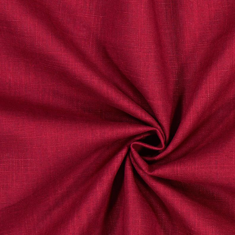 Linnen stof Ramee mix medium – donkerrood,  image number 1