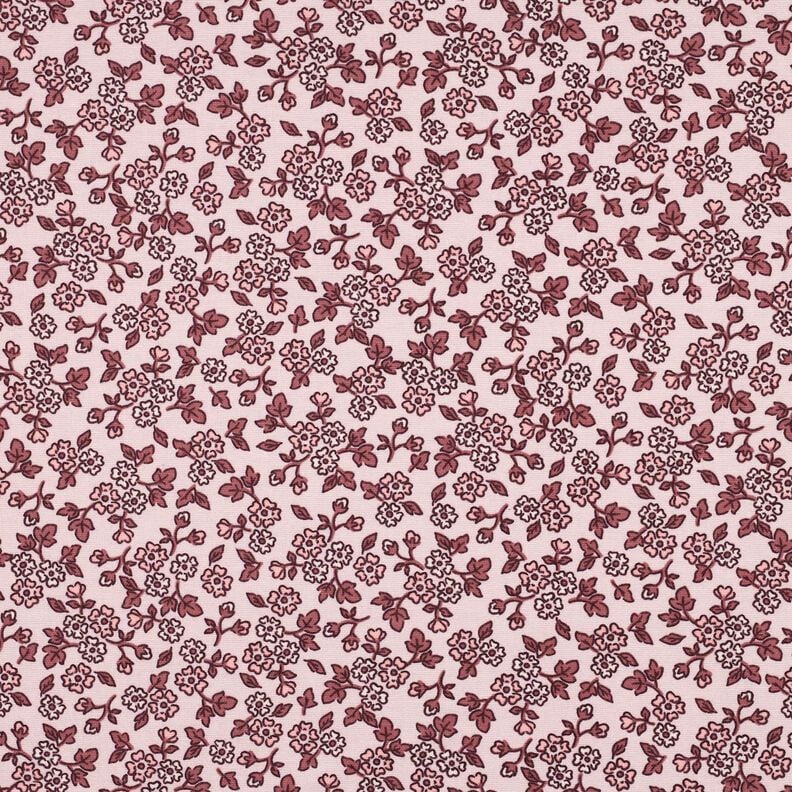 Katoenflanel Bloemetjes | Poppy Fabrics – roos/kaasjeskruid,  image number 1