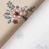 GOTS Katoenjersey verspreide bloemen | Poppy Fabrics – amandel,  thumbnail number 4